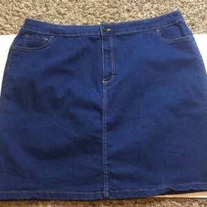 Laura Scott denim skirt 1X